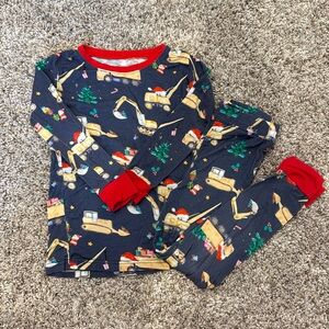 Bulldozer Holiday Pajama Set